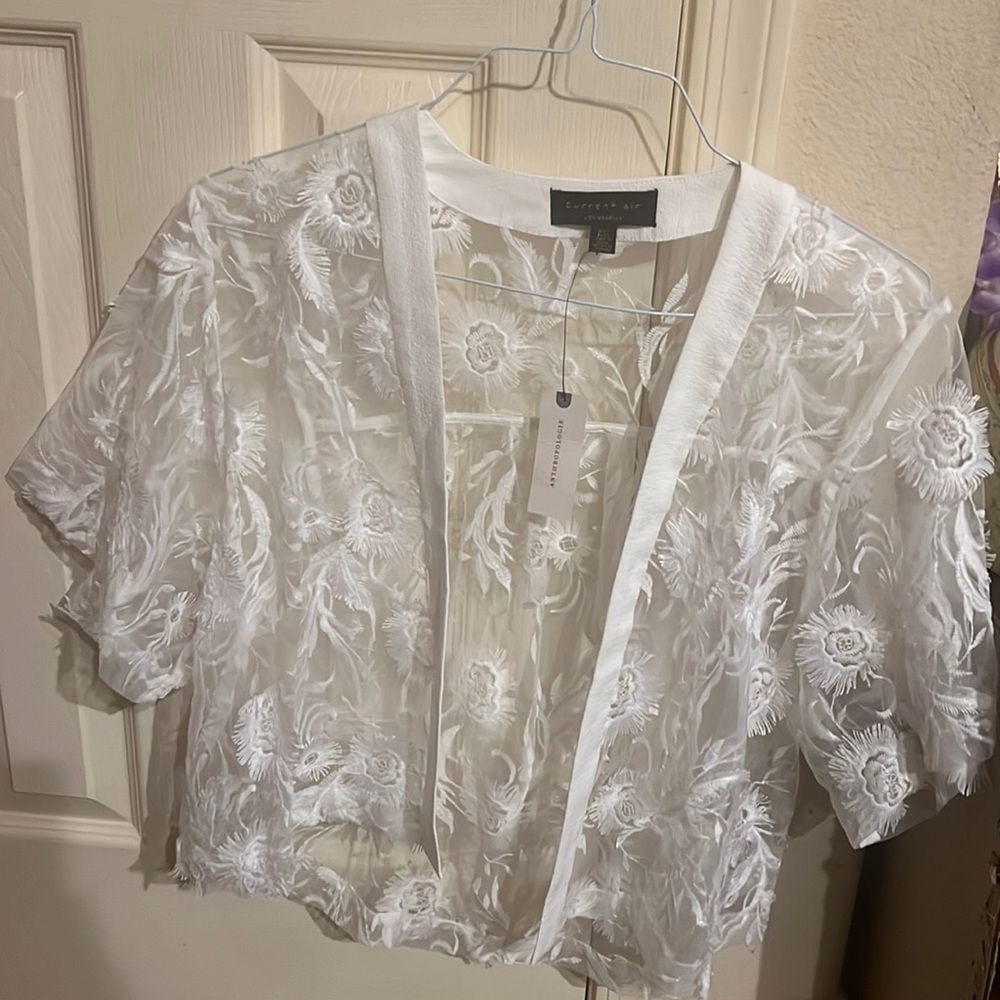 NWT $110 Anthropologie Current Air One Size See Thru Cardigan SOLD OUT